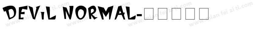 Devil Normal字体转换